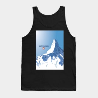 Matterhorn,Zermatt,Switzerland,Ski Poster Tank Top